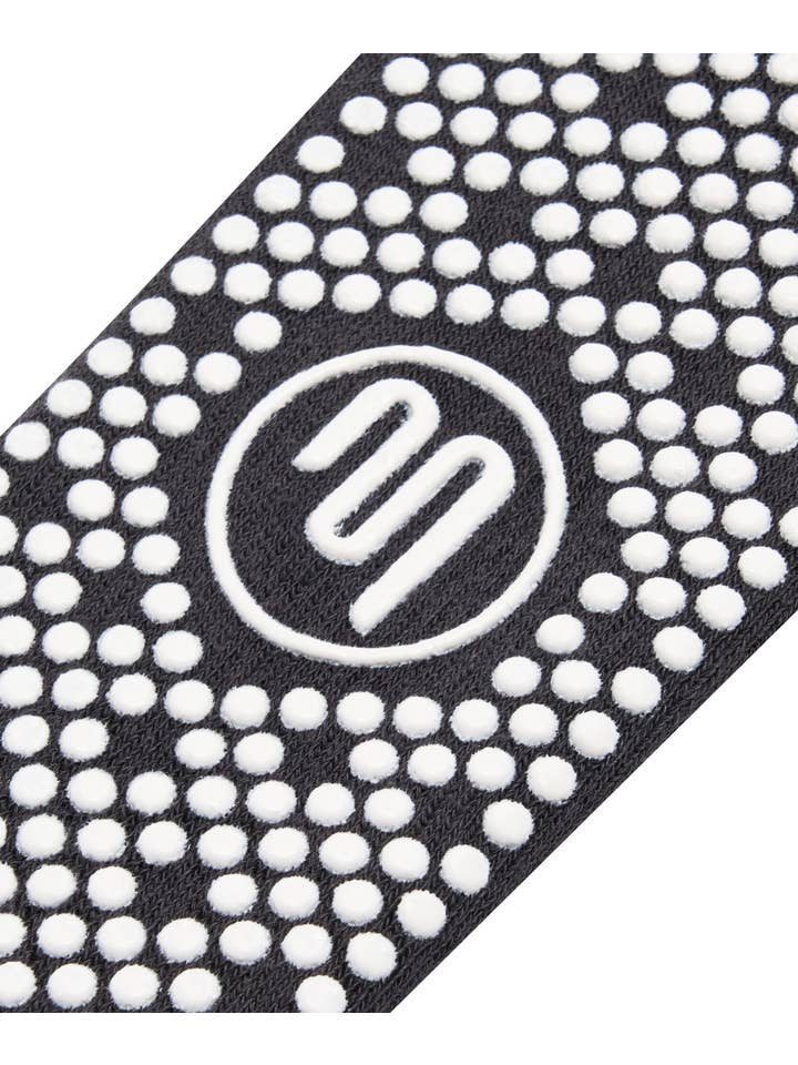 MoveActive - Wholesale Socks – Women's - Crew Non Slip Grip Socks - Pilates Club Ink3
