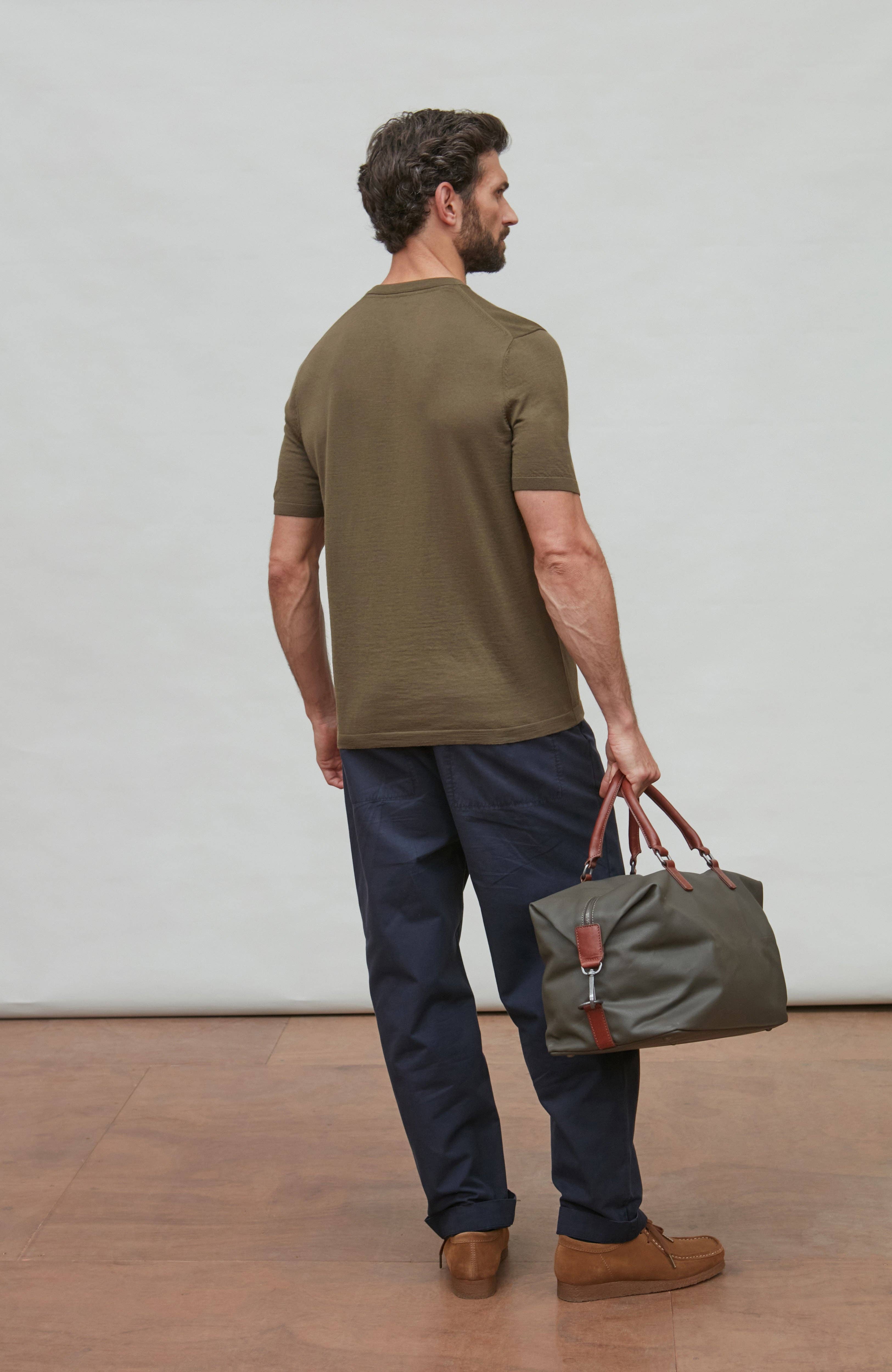 Paul James Knitwear – wholesale T-shirt – men's – Mens Superfine Merino Wool Knitted T-Shirt8