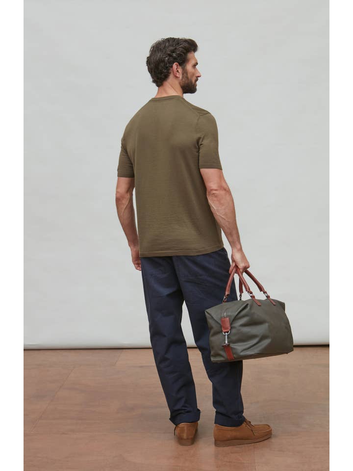 Paul James Knitwear – wholesale T-shirt – men's – Mens Superfine Merino Wool Knitted T-Shirt8