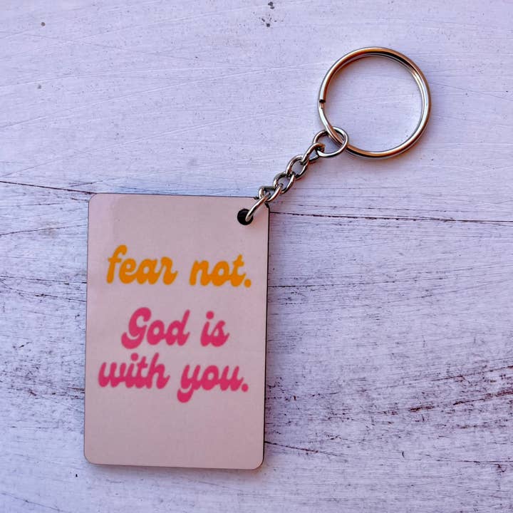 God is With You Keychain for wholesale by XO Wholesale