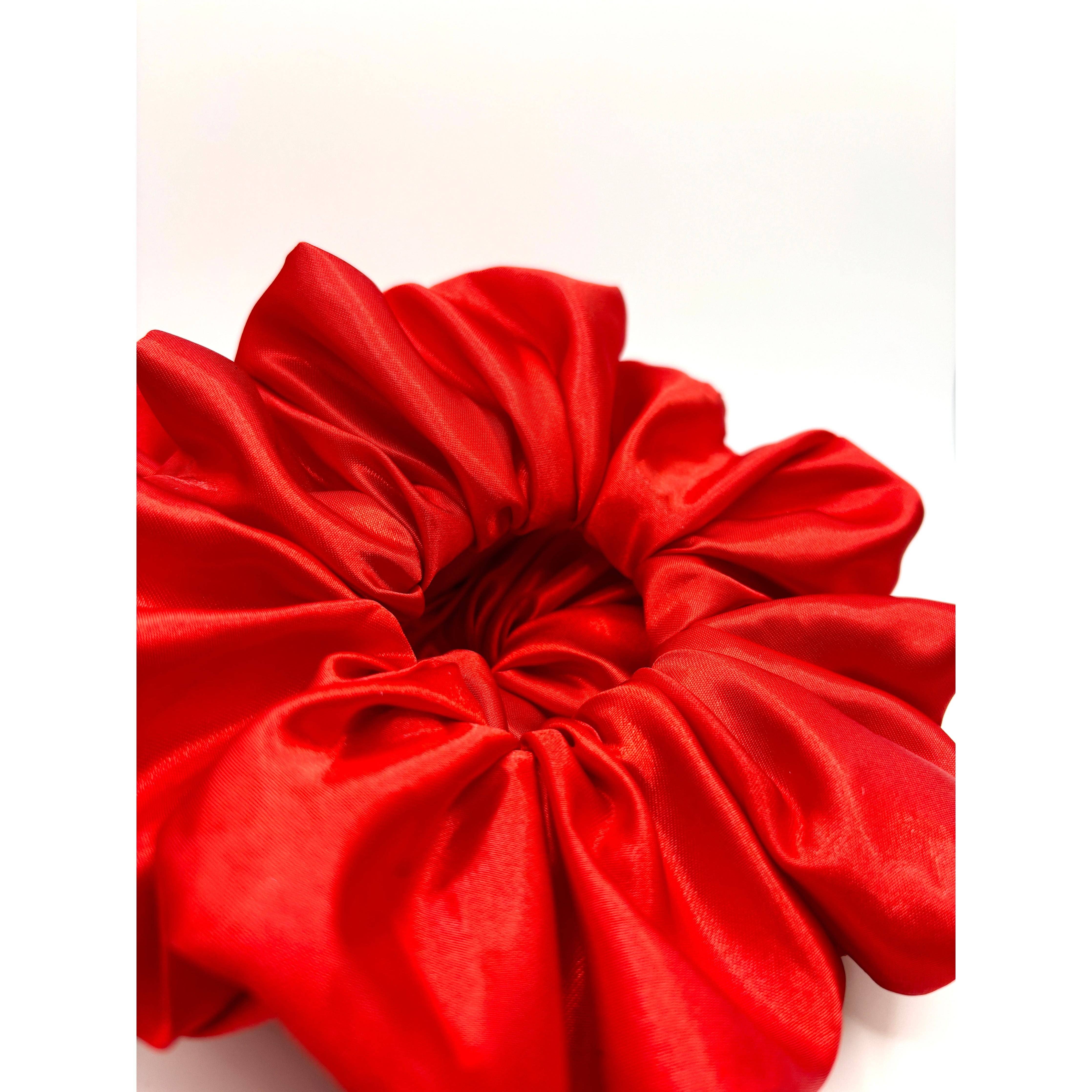 Enchanted Scrunch - Wholesale Scrunchie - Women's - Red Silk Scrunchie2