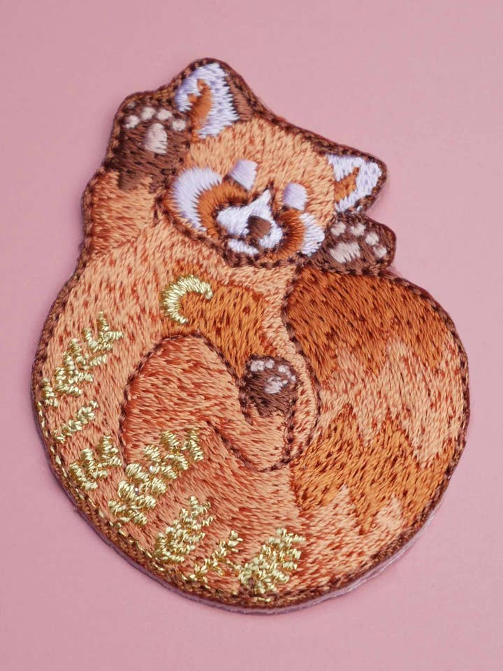 Fairy Red Panda Iron-On Patch for wholesale by MALICIEUSE
