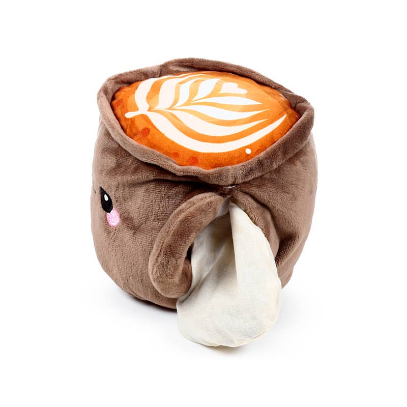 Puckator EU - Wholesale Hand Warmer - Foodiemals Cappuccino Microwavable Plush Lavender Heat Pack2