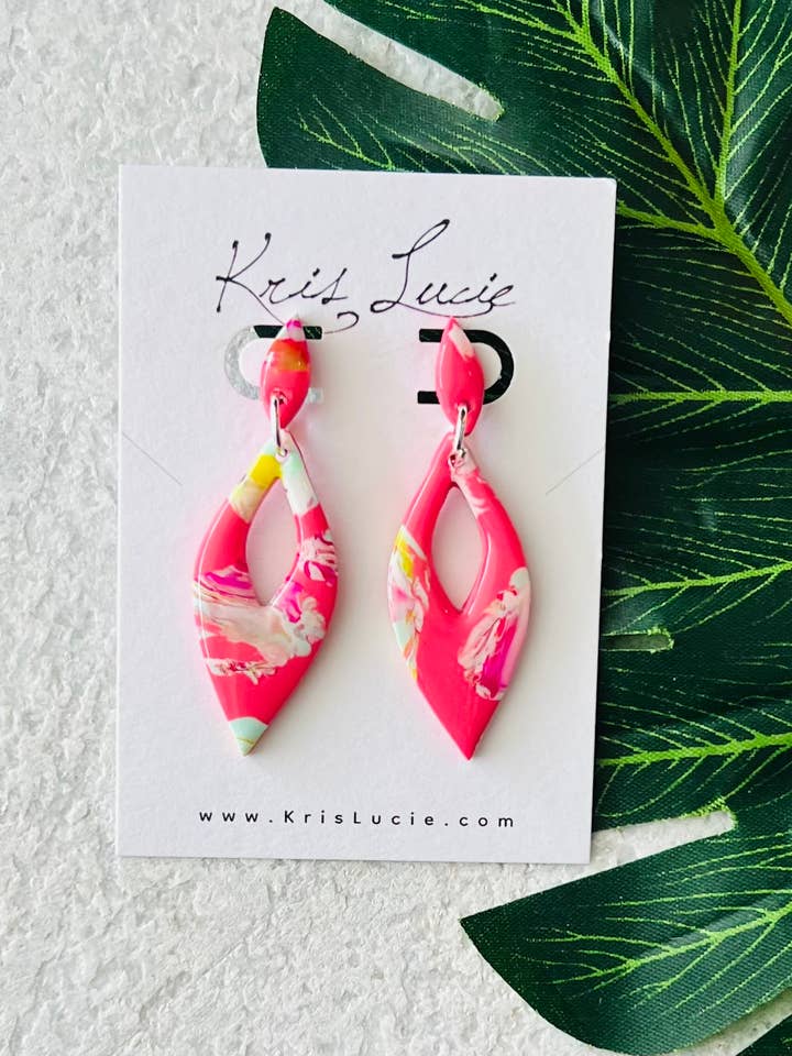Pink Garden Earrings for wholesale by Kris Lucie