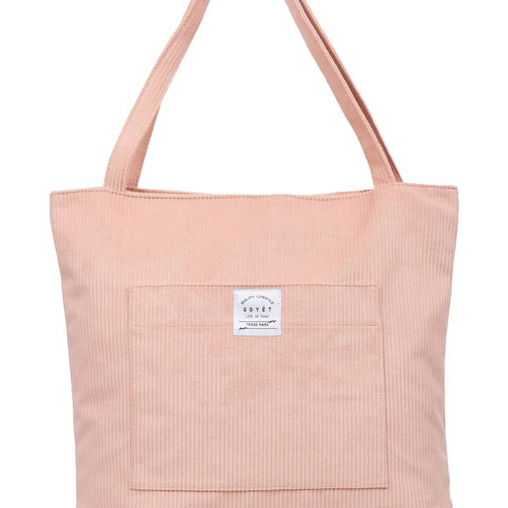 Bolso de mano y hombro de terciopelo rosa empolvado Goyet Edna para venta al por mayor de FEVUP CO.