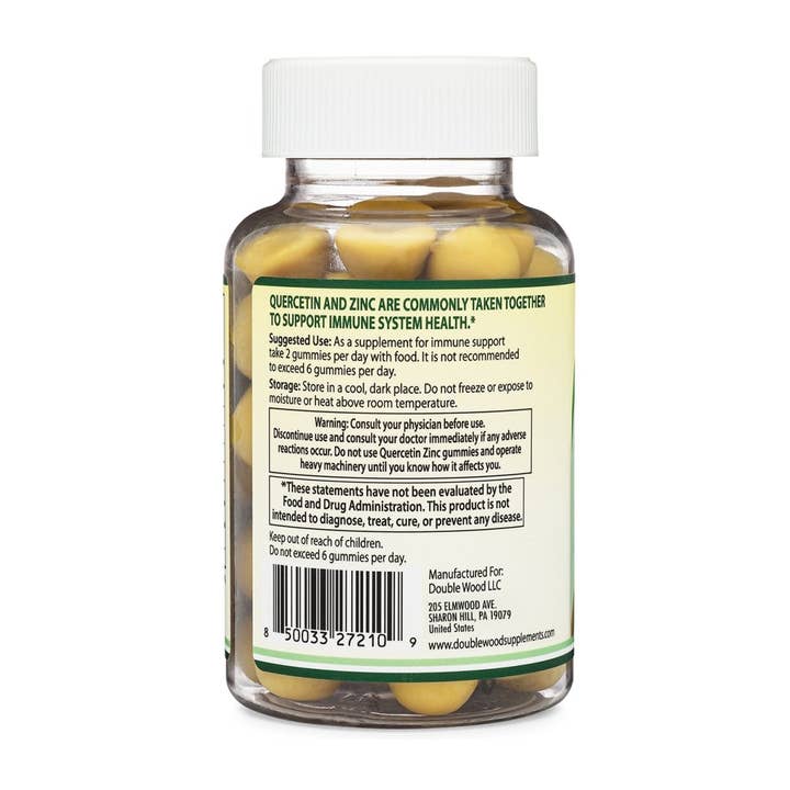 Double Wood Supplements - Wholesale Oral Supplement/Vitamin - Quercetin + Zinc Gummies