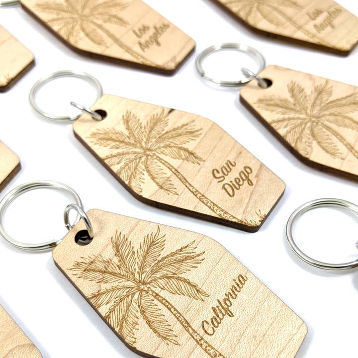 Crafted - Wholesale Keychain - Unisex - Custom Palm Tree Keychains5