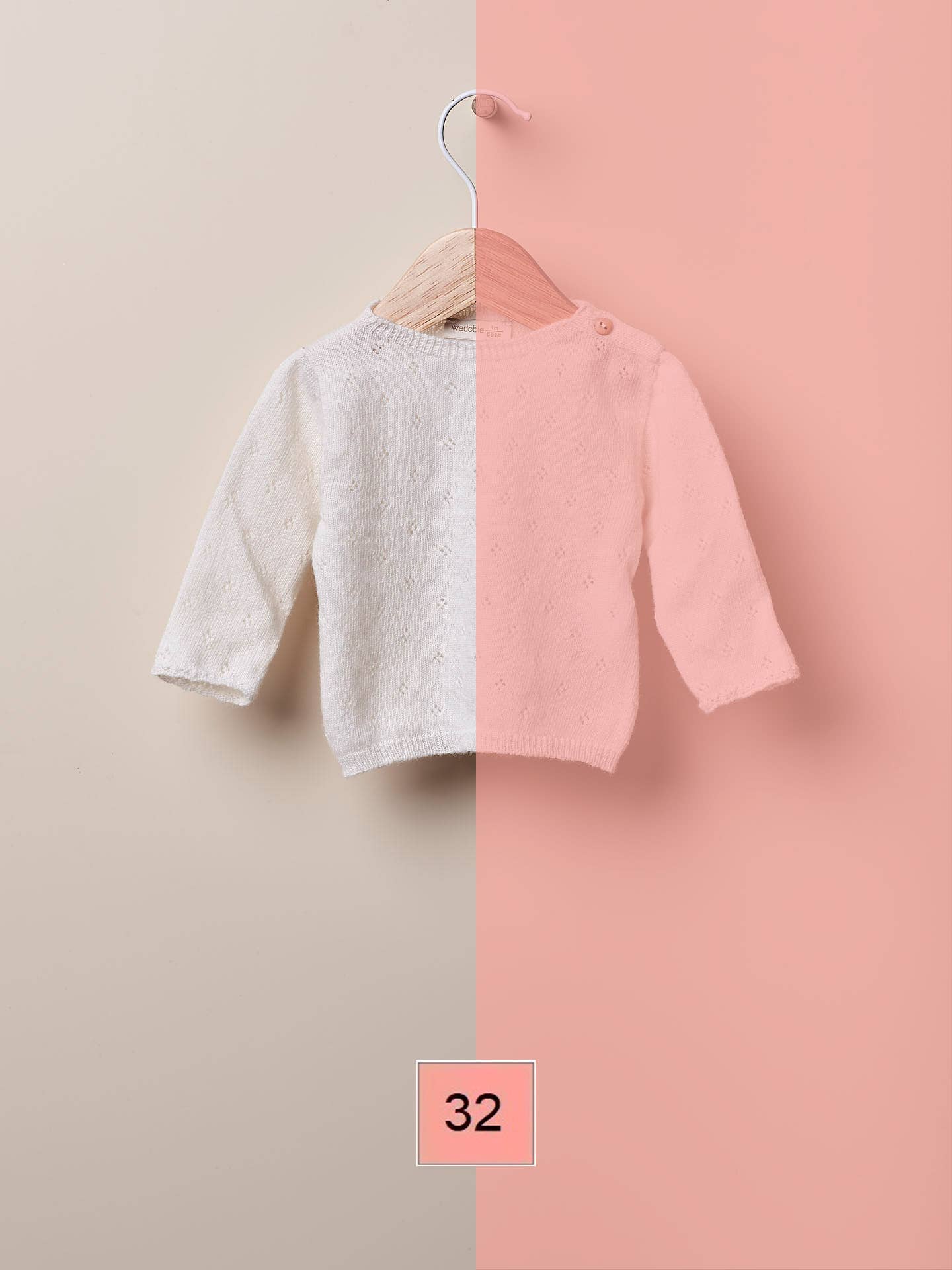 Wedoble: sustainable children's fashion - Wholesale Knit Sweater - Baby - Sweater knitted in wool | TONES OF GARDENS IN WINTER2