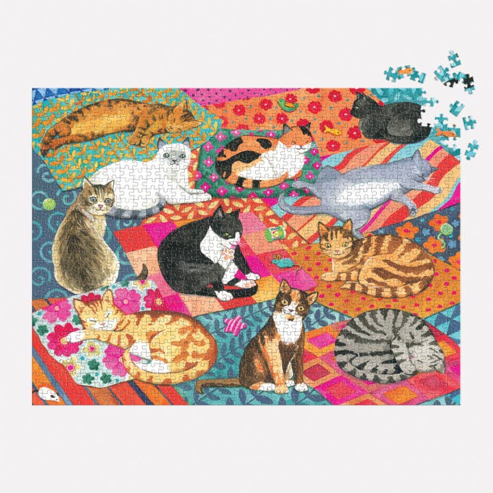 Chronicle Books - Wholesale Puzzle - Adult - Lounging Cats 1000 Piece Puzzle