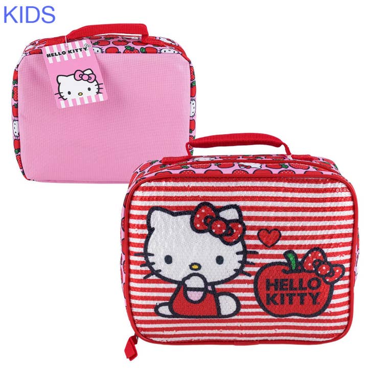 Hello Kitty Rectangular Lunch Bag Sequins for wholesale by Paperdoll