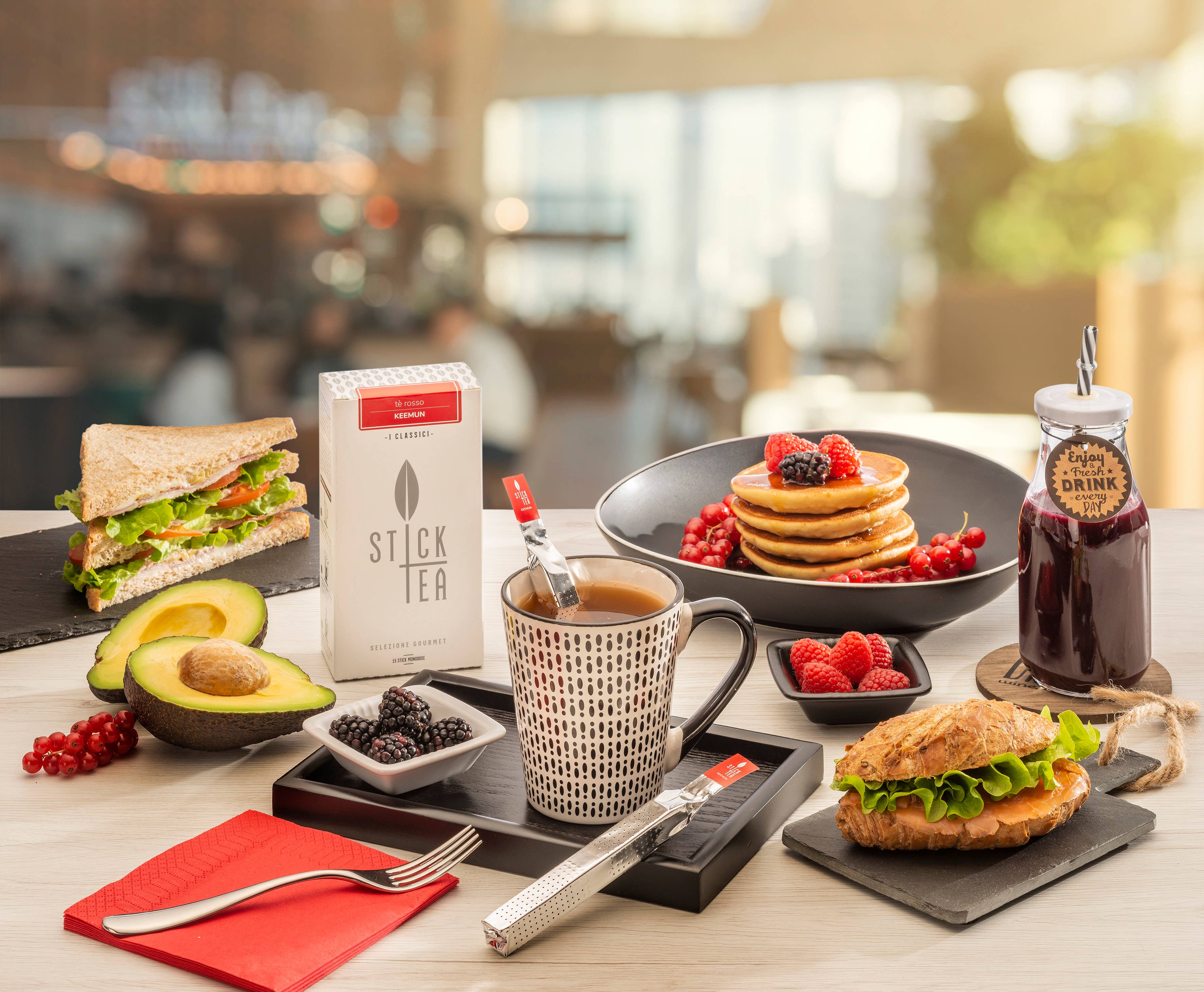 STICK TEA - BO s.r.l. - Wholesale Tea Bags - Stick Tea Red Tea KEEMUN 12 sticks5