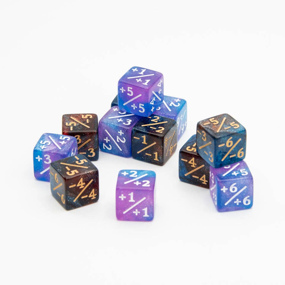 Tabletop Dominion Limited - Wholesale Dice - D6 Dice Counters | Red Blue | RPG | 12 Pack2