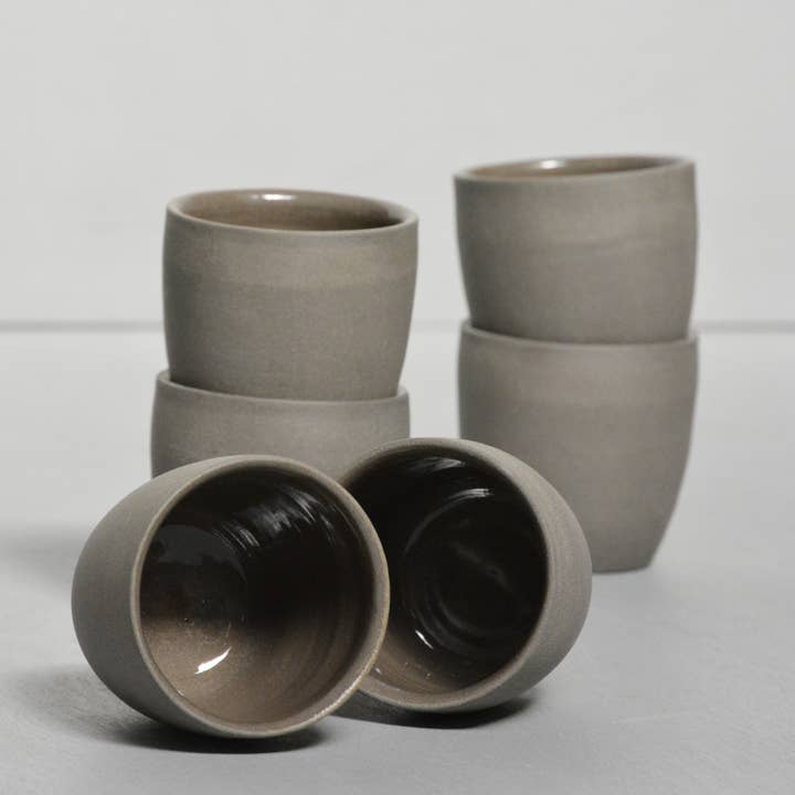 Noot ~Swart - Wholesale Coffee/Tea Cup - N+S Barista Espresso/Coffee cup 80ml/150ml - Slate1