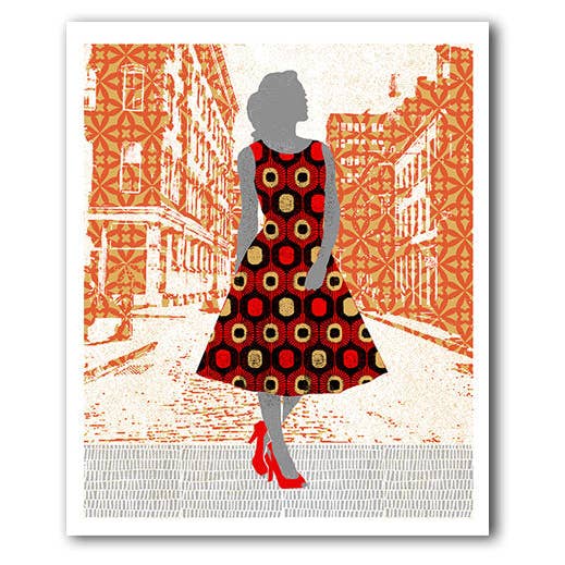 Cardiau Nico Cards - Wholesale Everyday Greeting Card - IGC143 Downtown Gal - Nate Duval