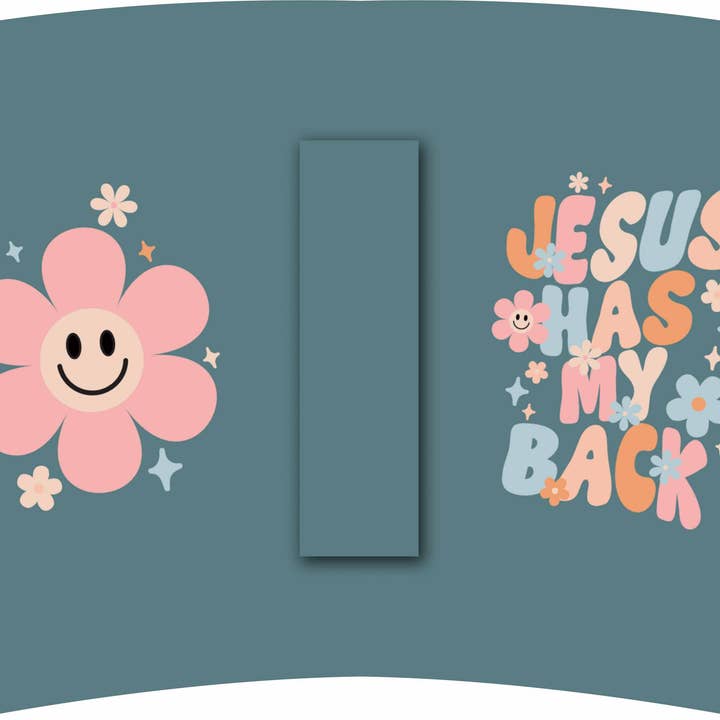Jesus Has My Back TALL for wholesale by LA Koozie Company