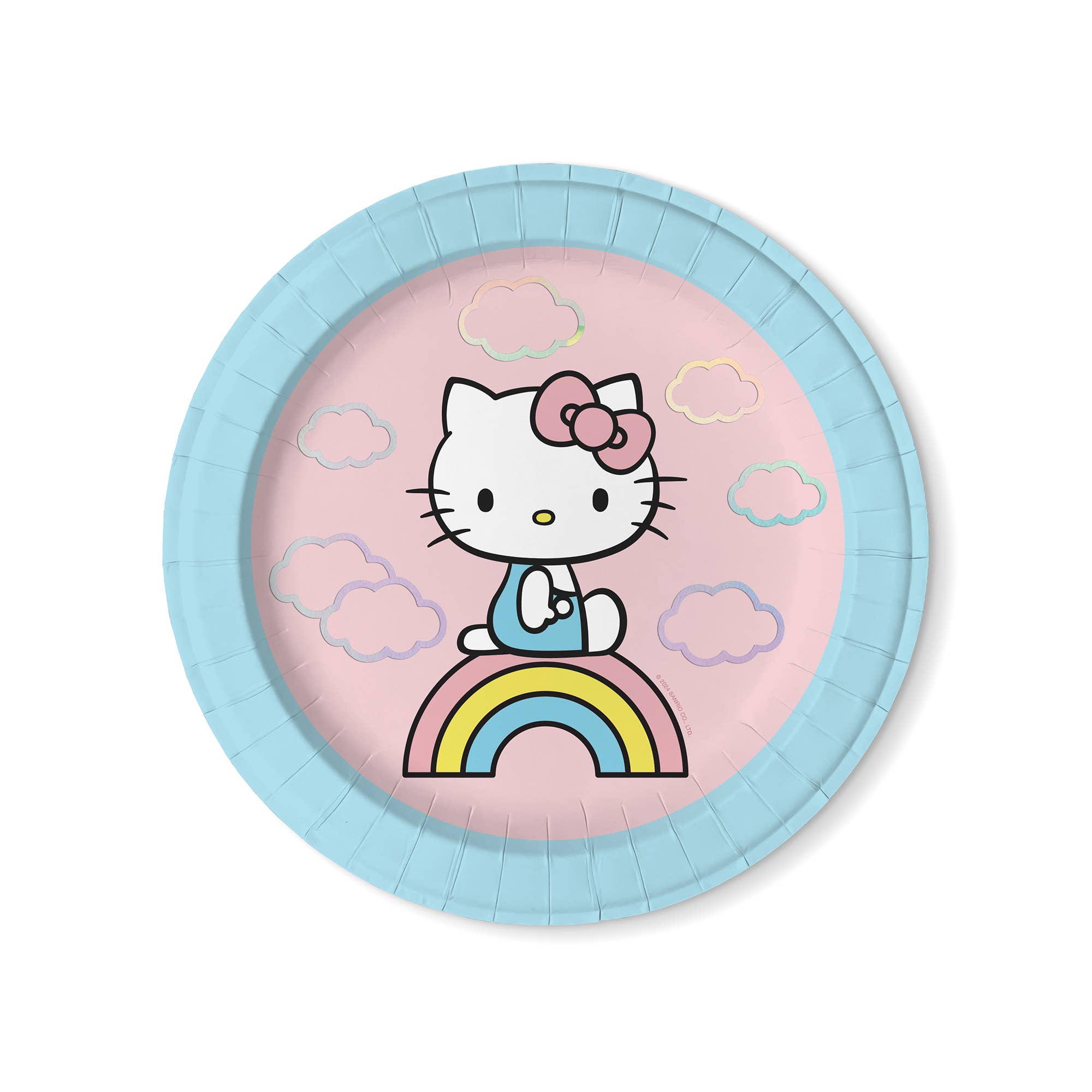 Studio Oh! - Wholesale Disposable Plate - Hello Kitty Rainbow Skies Luncheon Plates