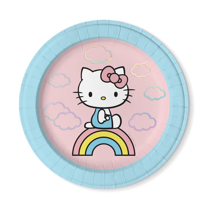 Hello Kitty Rainbow Skies Luncheon Plates for wholesale by Studio Oh!