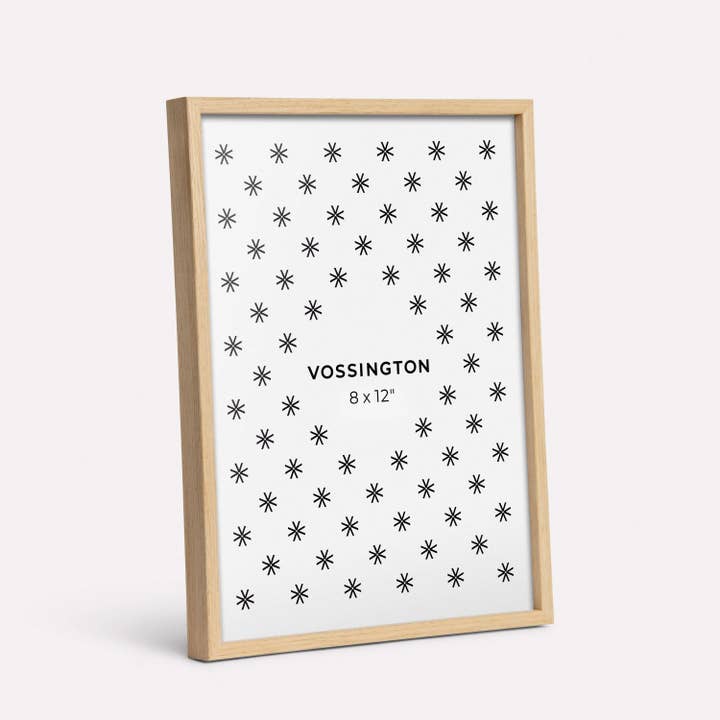 Vossington - Wholesale Picture Frame - 8x12" Thin Frame, Oak