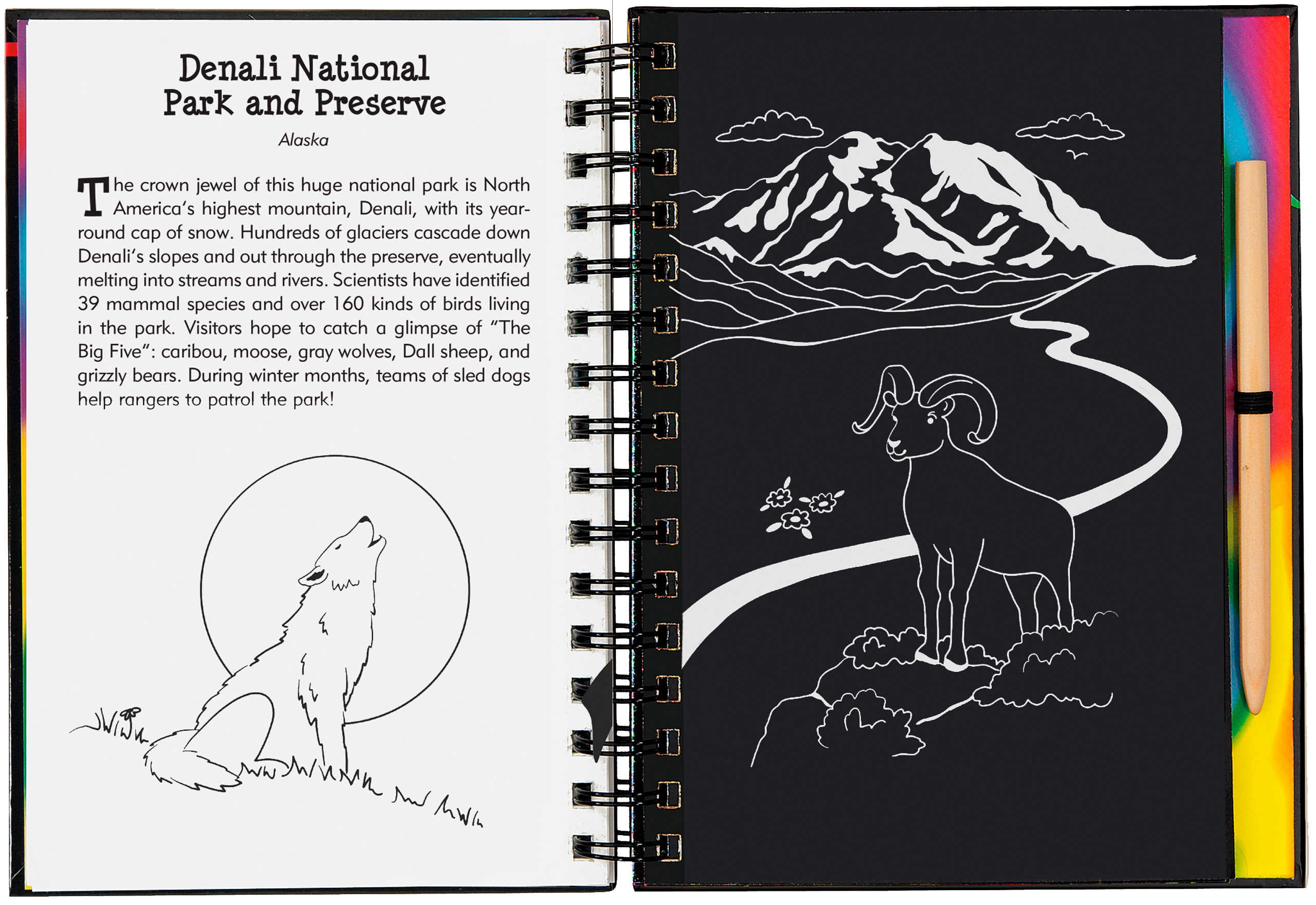 Peter Pauper Press - Wholesale Sketchbook/Sketchpad - National Parks & Landmarks Scratch and Sketch3