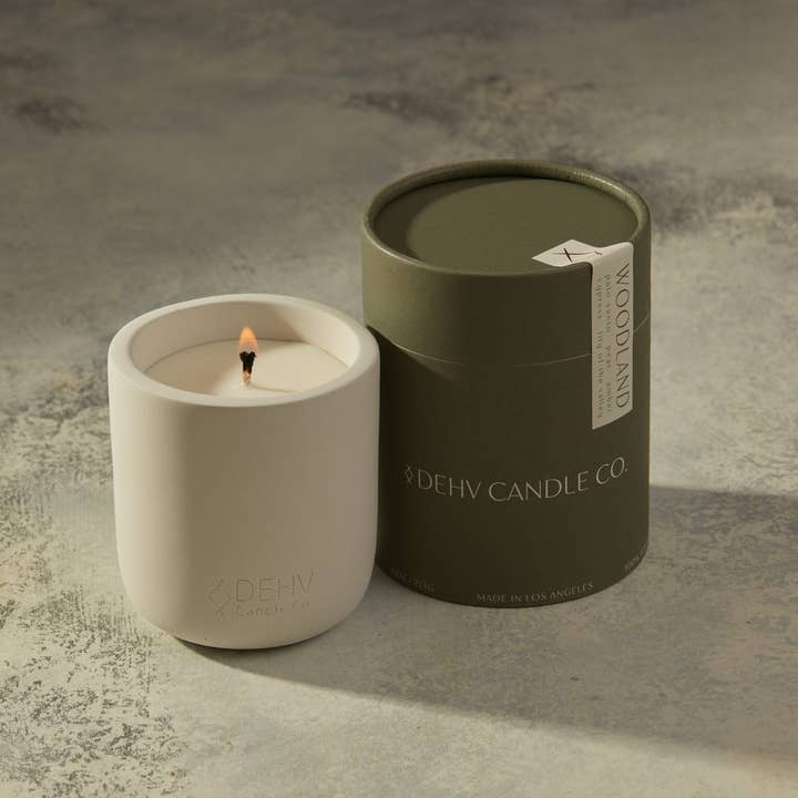 DEHV Candle Co. – wholesale Burkljus – WOODLAND Betongljus