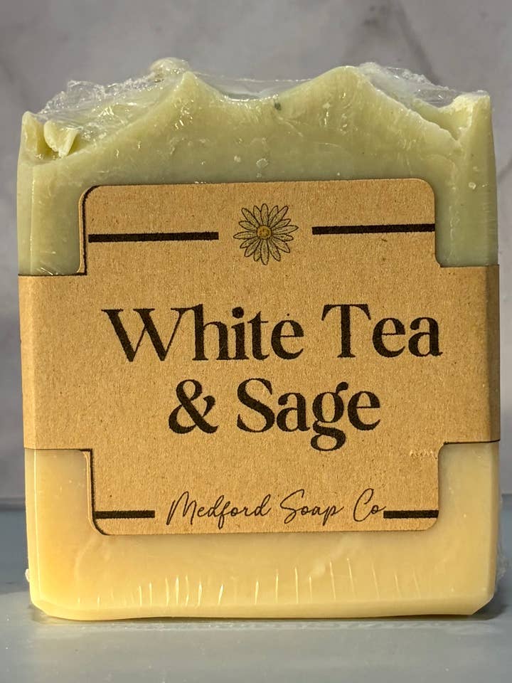 White Tea & Sage for wholesale by Medford Soap Company
