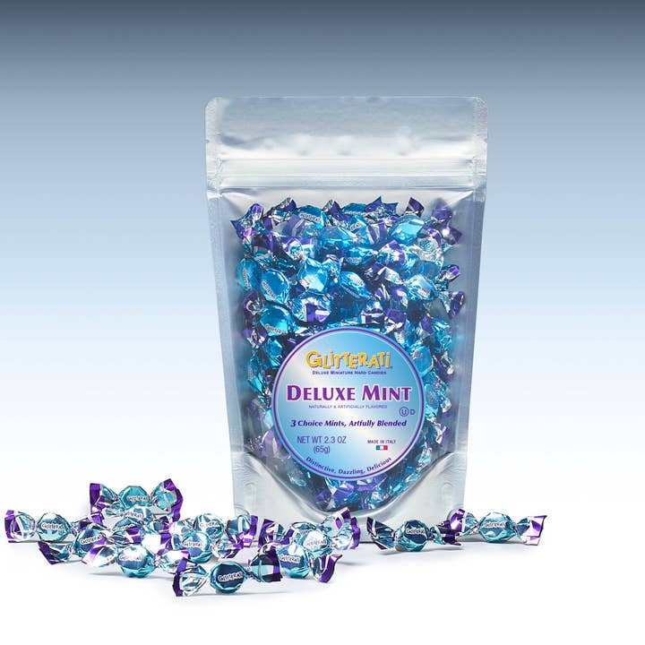 CHIPURNOI Confectionery - Vente Bonbons durs - GLITTERATI Deluxe Menthe, 2,3 oz. - Mini-bonbons durs