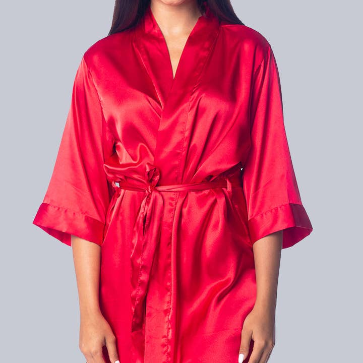 Red Robe | Red Bridesmaid Robe | Red Wedding | Red Wedding R for wholesale by GiftsbyPR
