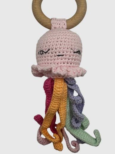 Jellyfish Rattle  for wholesale by Baby Breath Boutique