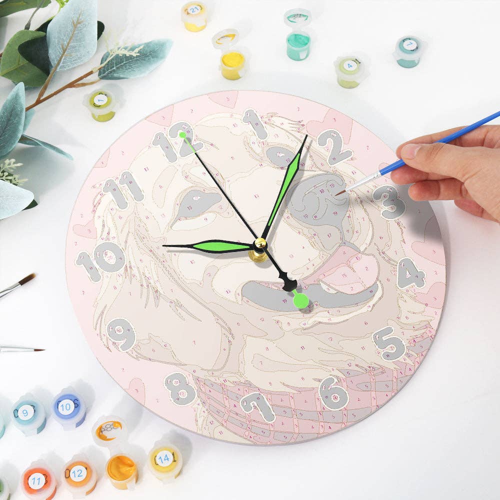Paint Your Numbers - Wholesale DIY Craft Kit - Paint the Moment – Golden Pup Clock Kit4