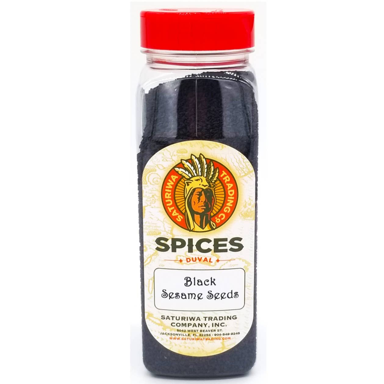 Saturiwa Trading Company - Wholesale Dried Spice - Black Sesame Seeds  20 oz Shaker0