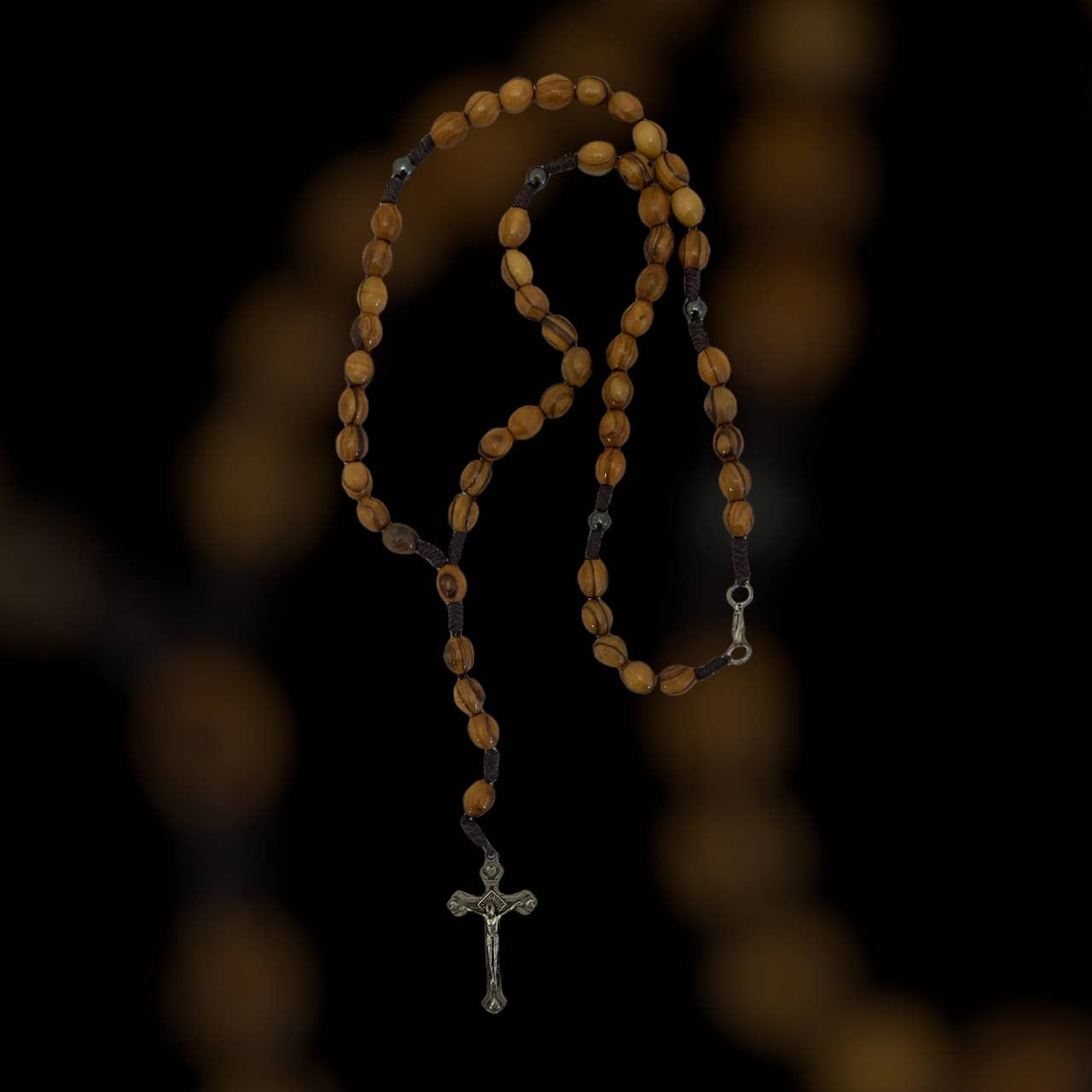 Holy Land Imports - Wholesale Prayer Beads Necklace - Olive Wood Rosary - Necklace1