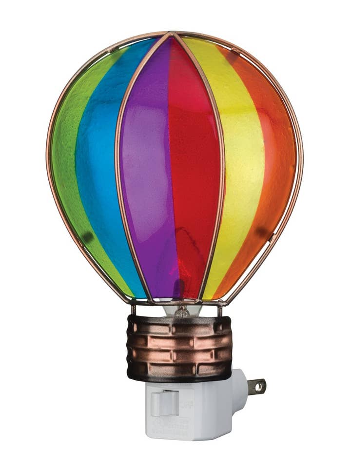 Night Light - Hot air Balloon Rainbow for wholesale by Regal Art & Gift