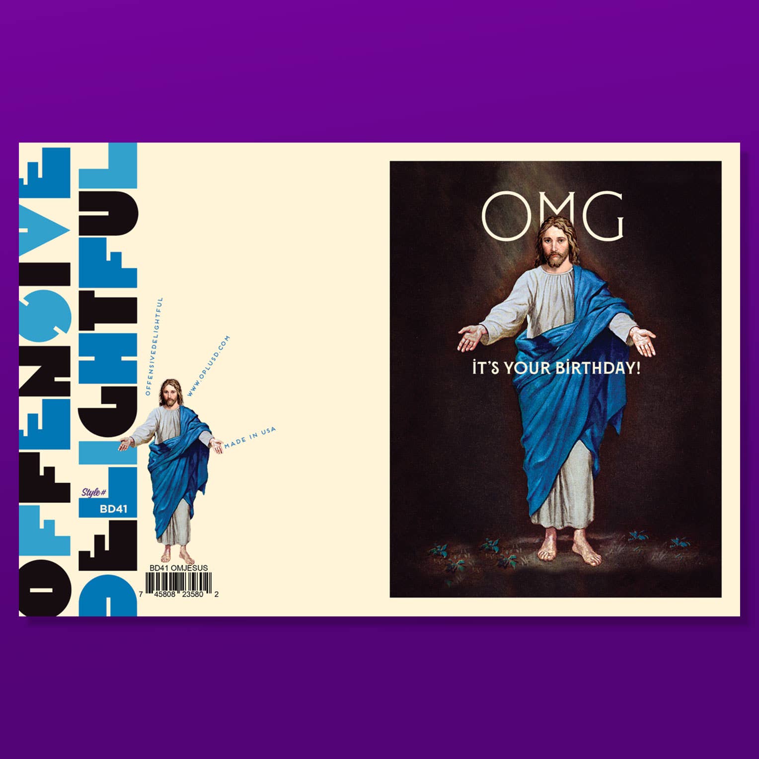 offensivedelightful - Vendita all'ingrosso Biglietti di auguri - GESÙ MIO DIO! Biglietto di compleanno1