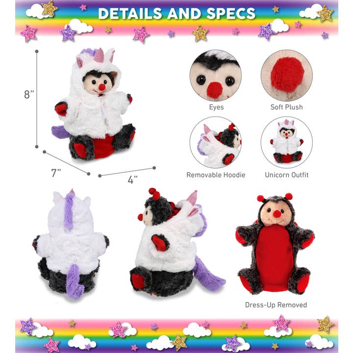 Cota Global – wholesale Fyllda/plyschleksaker - Barn och baby – Gosedjursenhörning - Supermjuk Gosedjurshanddocka - Nyckelpiga2