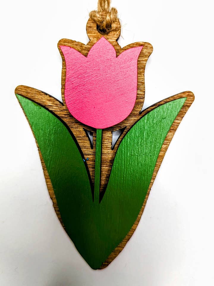Tulip Christmas Ornament for wholesale by The Little Ornament Shop