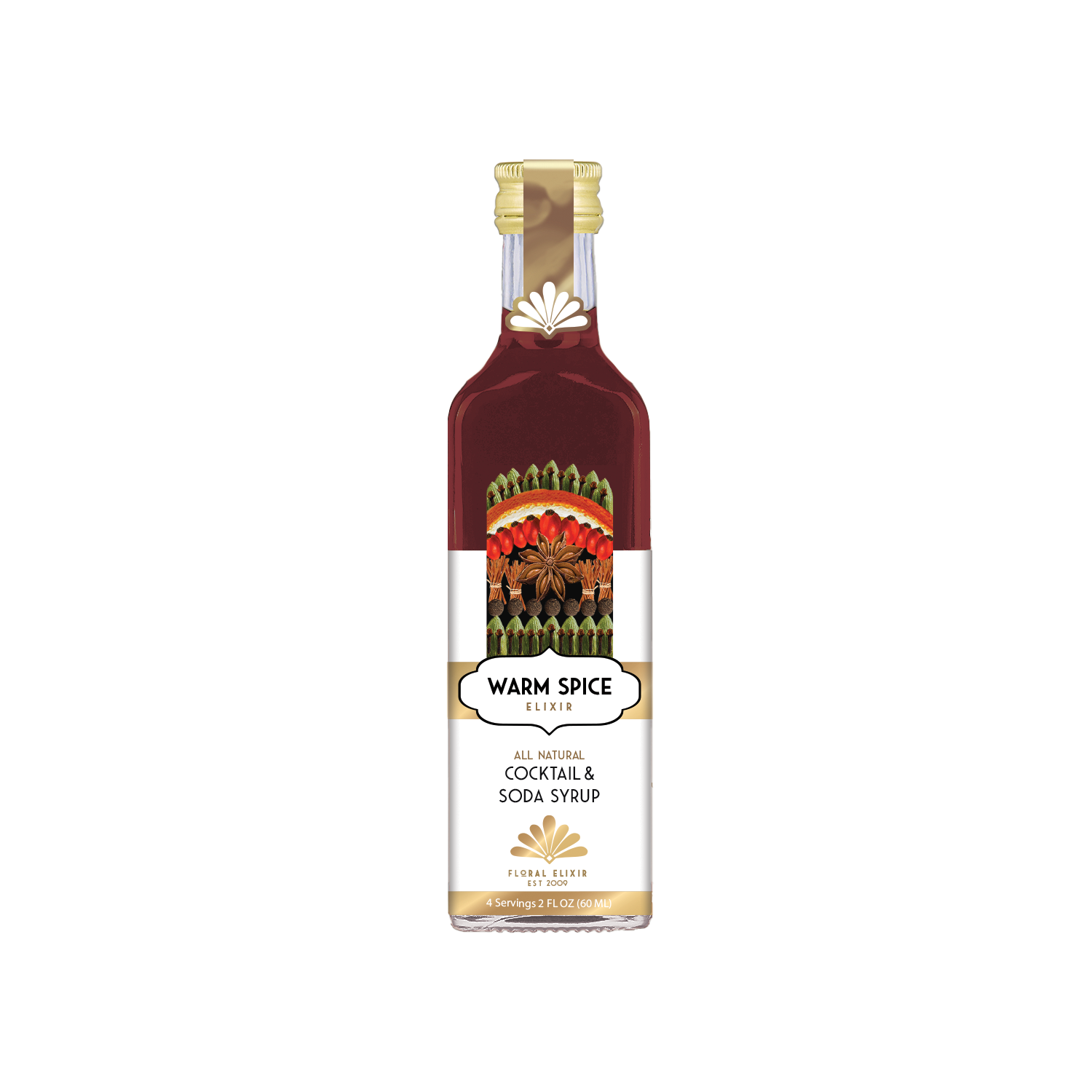 Floral Elixir Co. - Wholesale Cocktail Mix/Syrup - NEW! Warm Spice Elixir All Natural Cocktail & Soda Syrup.1