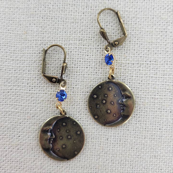 Sadie Green's Jewelry - Wholesale Dangle Earrings - Moon Earrings 914-STM5