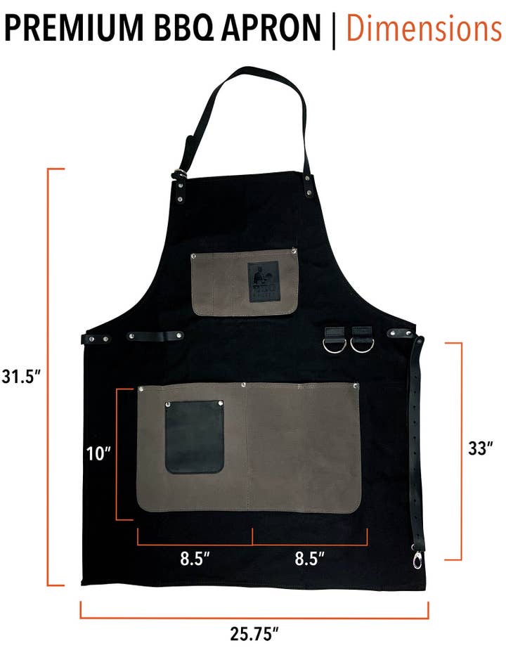 The BBQ Butler - Wholesale Apron - Waxed Canvas Apron 0