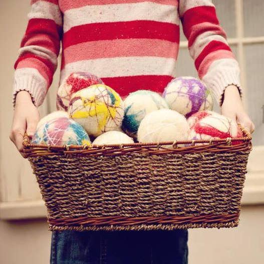 Wool Jamboree - Wholesale Dryer Balls - Tie Dye Stripe Dryer Balls2