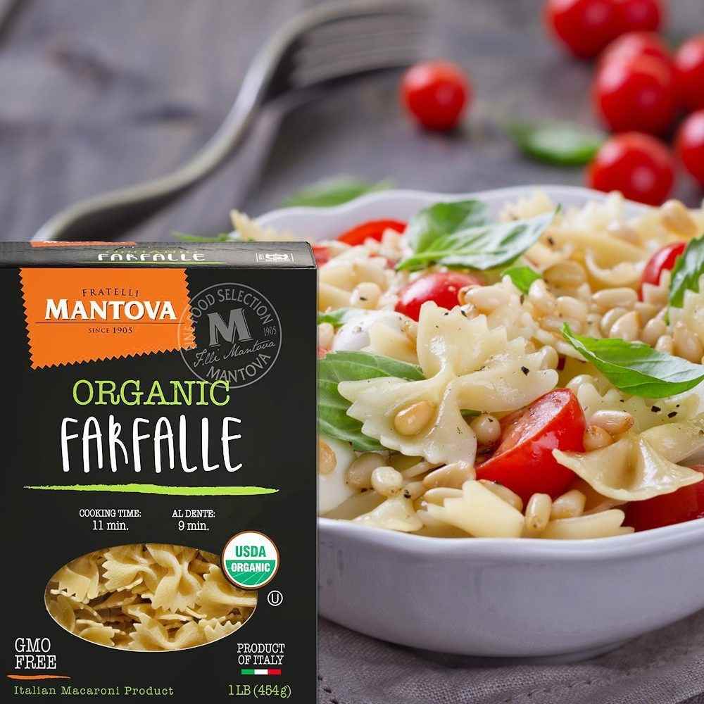 Fine Italian Food - Wholesale Pasta - Mantova Organic Farfalle Pasta, 1 lb.1