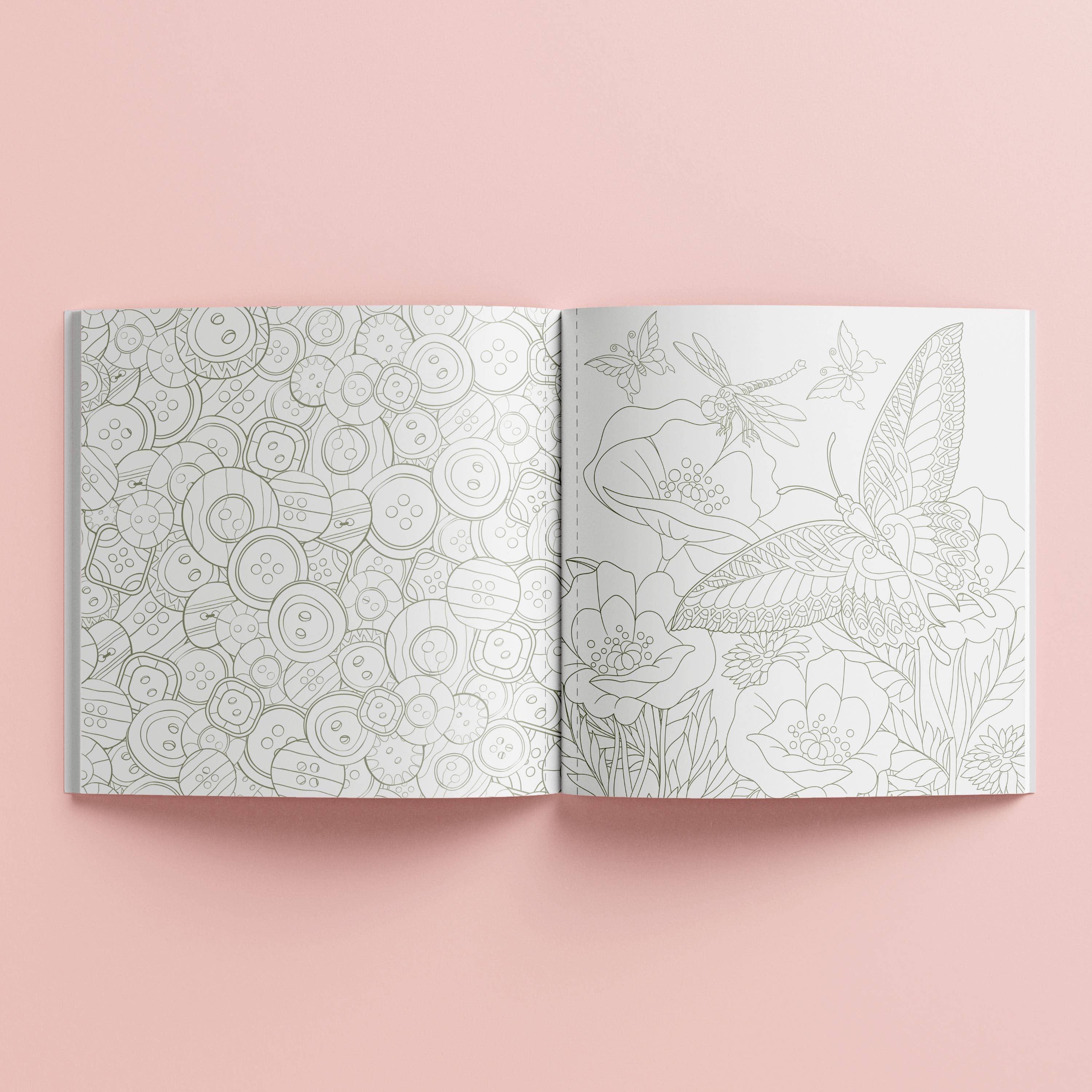 Hinkler Australia - Wholesale Colouring and activity book – adult - Art Maker Cottagecore Colouring Book1