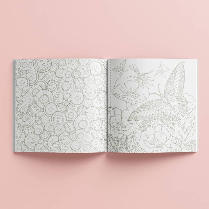 Hinkler Australia - Wholesale Colouring and activity book – adult - Art Maker Cottagecore Colouring Book1