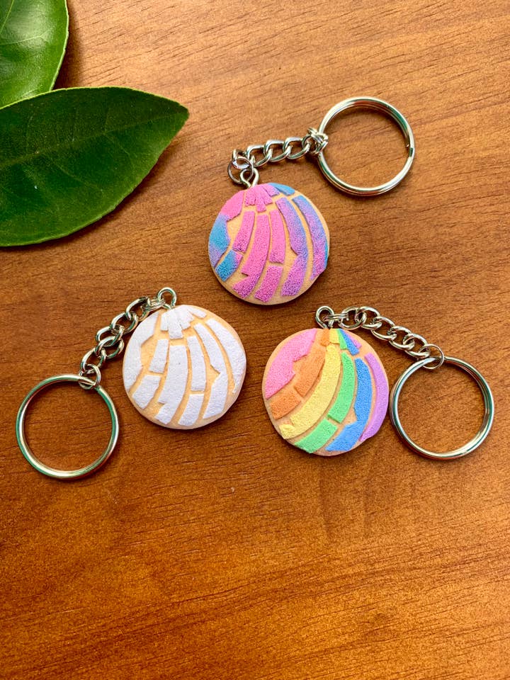 Pan Dulce- Concha Keychain for wholesale by Iba Sisters