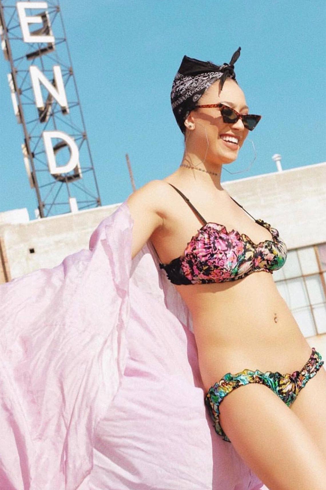 Clare Bare - Wholesale Lingerie Set - Women's - READY TO SHIP Mystery Print Oleander Bralette & Bloomer Set25