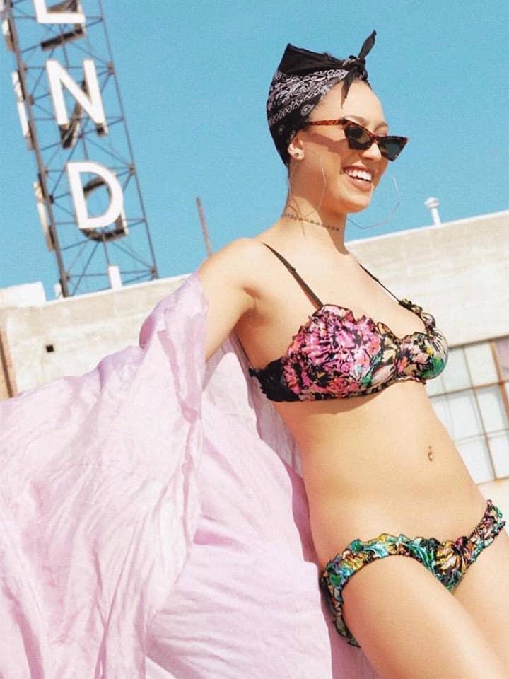 Clare Bare - Wholesale Lingerie Set - Women's - READY TO SHIP Mystery Print Oleander Bralette & Bloomer Set25