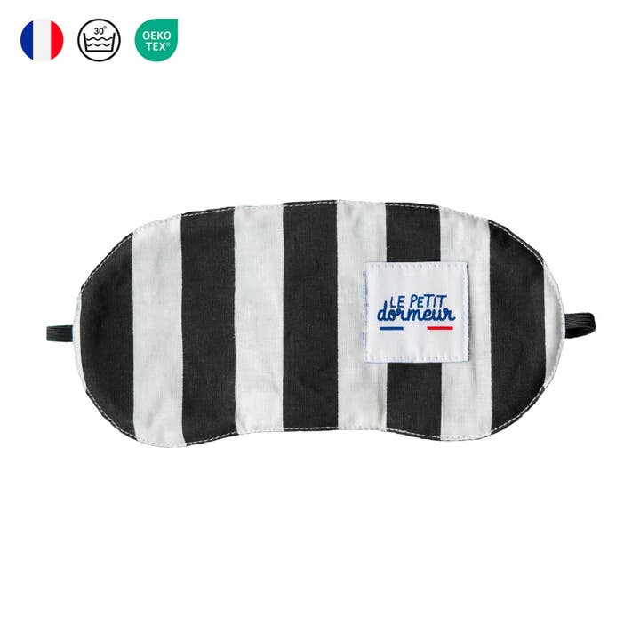 Maschera per dormire - A righe nere per la vendita all'ingrosso da parte di Le Petit Dormeur