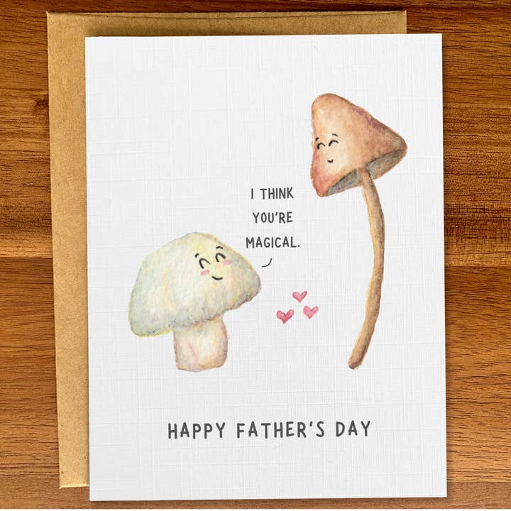 Tarjeta divertida de setas mágicas para el Día del Padre, Tarjeta linda para papá para venta al por mayor de Pink Hill Press