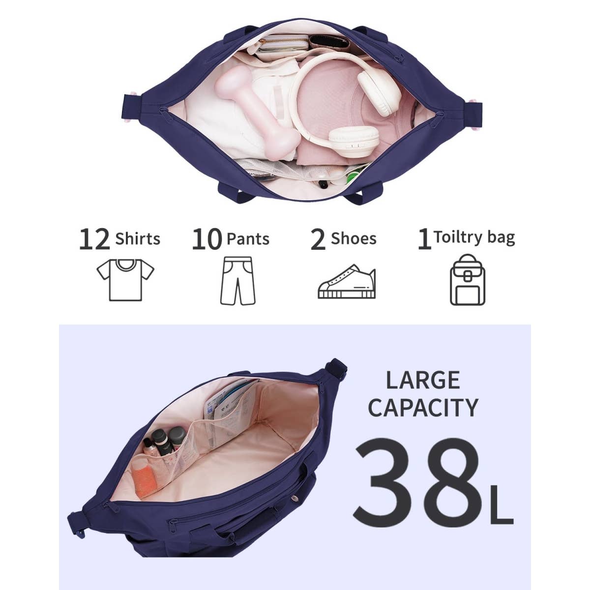 wandf - Wholesale Weekender Bag - Unisex - Travel Duffel Weekender Overnight Bag Carry on Tote Bags21