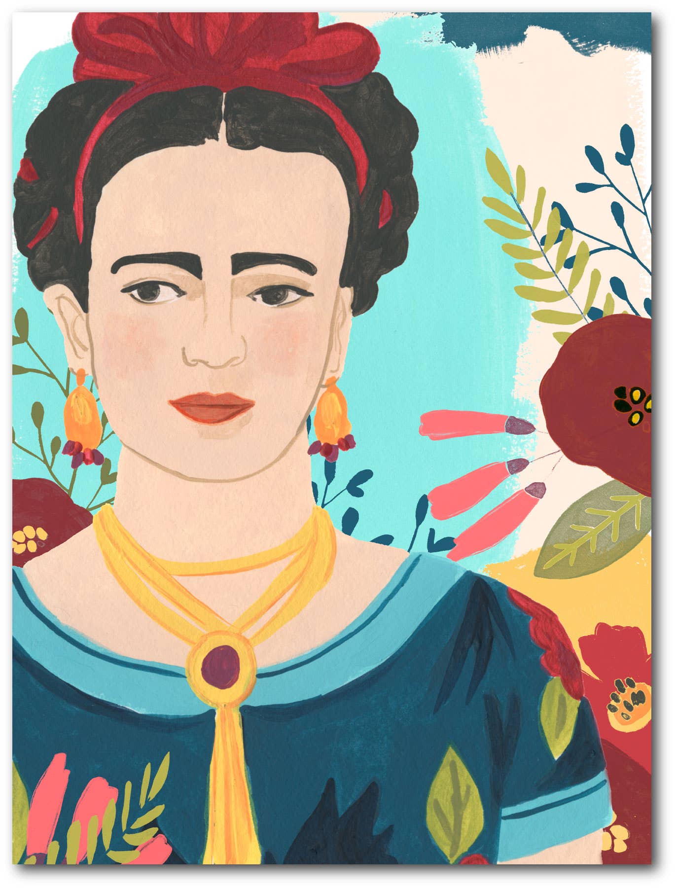 Courtside Market - Wholesale Art Print - Frida Garden I - Gallery Wrapped Canvas Wall Art0