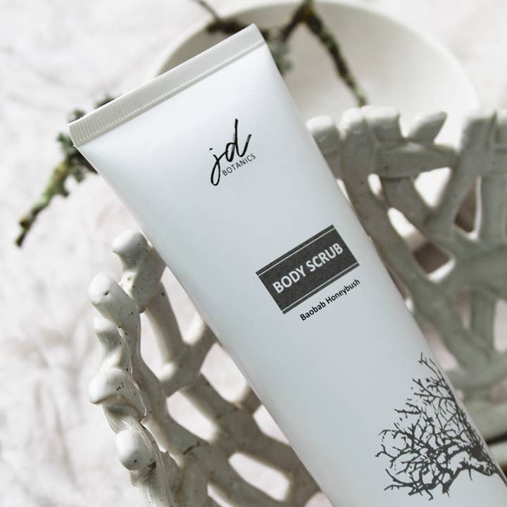 JDBotanics - Wholesale Body Scrub/Exfoliant - baobab body scrub with activated charcoal
